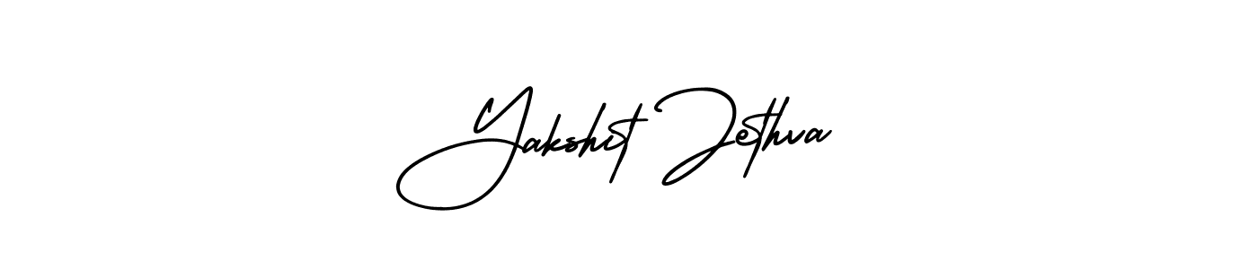 Use a signature maker to create a handwritten signature online. With this signature software, you can design (AmerikaSignatureDemo-Regular) your own signature for name Yakshit Jethva. Yakshit Jethva signature style 3 images and pictures png