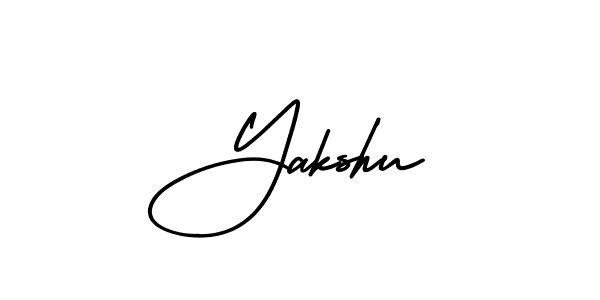 Make a beautiful signature design for name Yakshu. With this signature (AmerikaSignatureDemo-Regular) style, you can create a handwritten signature for free. Yakshu signature style 3 images and pictures png