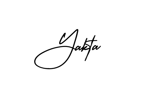 How to Draw Yakta signature style? AmerikaSignatureDemo-Regular is a latest design signature styles for name Yakta. Yakta signature style 3 images and pictures png