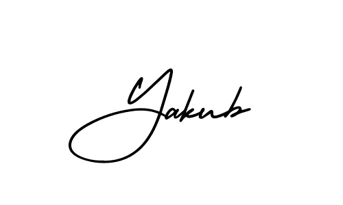 Use a signature maker to create a handwritten signature online. With this signature software, you can design (AmerikaSignatureDemo-Regular) your own signature for name Yakub. Yakub signature style 3 images and pictures png