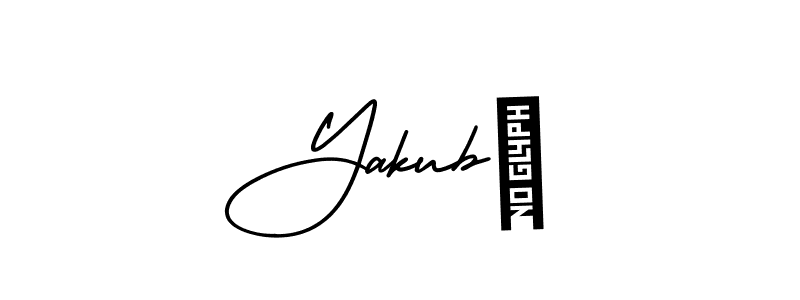 Use a signature maker to create a handwritten signature online. With this signature software, you can design (AmerikaSignatureDemo-Regular) your own signature for name Yakubᥫ. Yakubᥫ signature style 3 images and pictures png