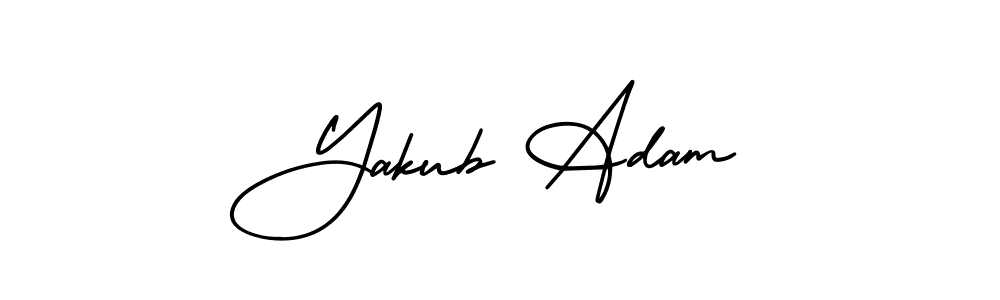 Use a signature maker to create a handwritten signature online. With this signature software, you can design (AmerikaSignatureDemo-Regular) your own signature for name Yakub Adam. Yakub Adam signature style 3 images and pictures png