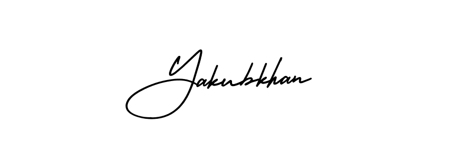 The best way (AmerikaSignatureDemo-Regular) to make a short signature is to pick only two or three words in your name. The name Yakubkhan include a total of six letters. For converting this name. Yakubkhan signature style 3 images and pictures png