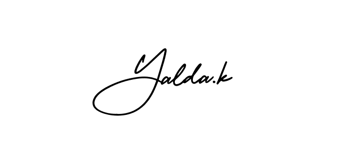 This is the best signature style for the Yalda.k name. Also you like these signature font (AmerikaSignatureDemo-Regular). Mix name signature. Yalda.k signature style 3 images and pictures png