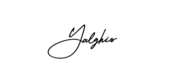 How to Draw Yalghis signature style? AmerikaSignatureDemo-Regular is a latest design signature styles for name Yalghis. Yalghis signature style 3 images and pictures png