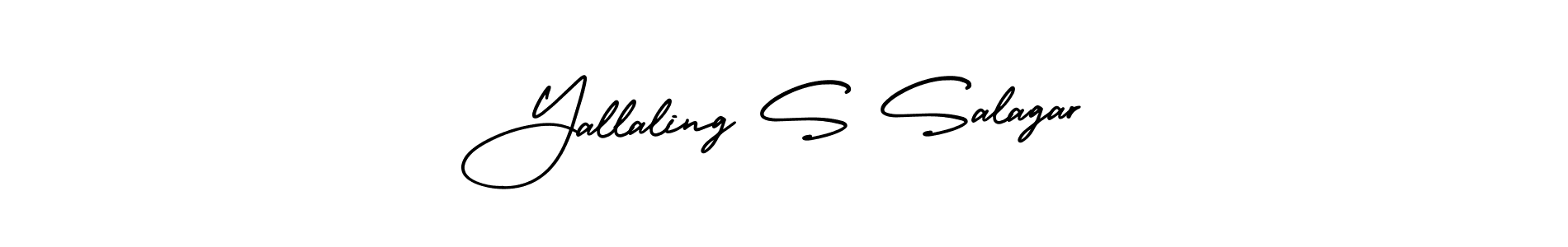 How to make Yallaling S Salagar name signature. Use AmerikaSignatureDemo-Regular style for creating short signs online. This is the latest handwritten sign. Yallaling S Salagar signature style 3 images and pictures png