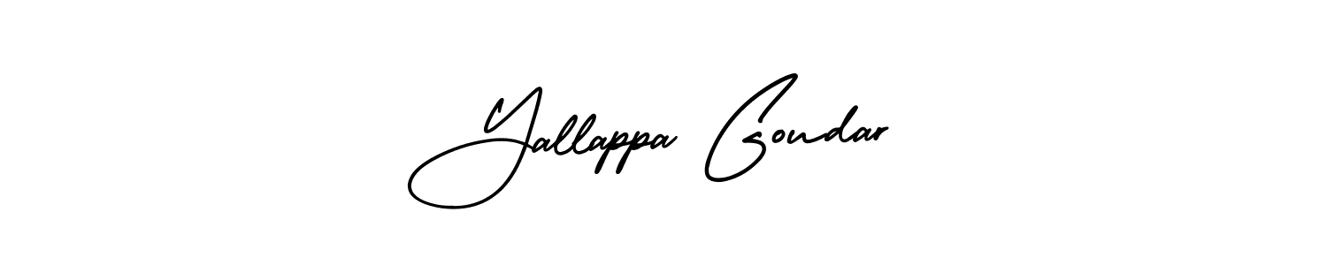 How to make Yallappa Goudar name signature. Use AmerikaSignatureDemo-Regular style for creating short signs online. This is the latest handwritten sign. Yallappa Goudar signature style 3 images and pictures png