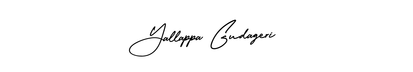 Create a beautiful signature design for name Yallappa Gudageri. With this signature (AmerikaSignatureDemo-Regular) fonts, you can make a handwritten signature for free. Yallappa Gudageri signature style 3 images and pictures png