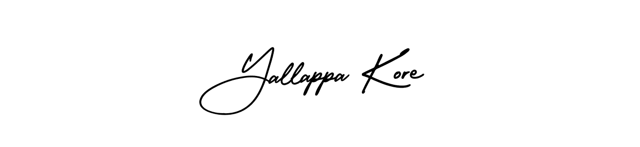 Design your own signature with our free online signature maker. With this signature software, you can create a handwritten (AmerikaSignatureDemo-Regular) signature for name Yallappa Kore. Yallappa Kore signature style 3 images and pictures png