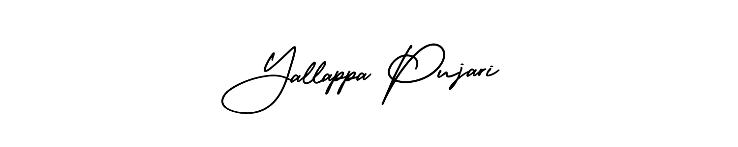 How to Draw Yallappa Pujari signature style? AmerikaSignatureDemo-Regular is a latest design signature styles for name Yallappa Pujari. Yallappa Pujari signature style 3 images and pictures png