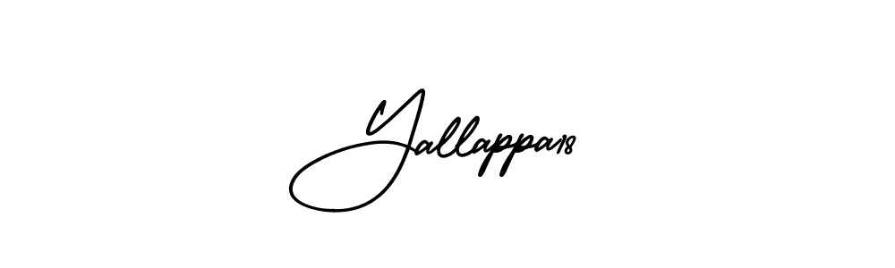 How to make Yallappa18 name signature. Use AmerikaSignatureDemo-Regular style for creating short signs online. This is the latest handwritten sign. Yallappa18 signature style 3 images and pictures png