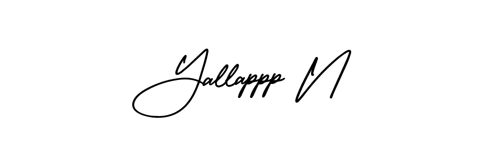 Best and Professional Signature Style for Yallappp N. AmerikaSignatureDemo-Regular Best Signature Style Collection. Yallappp N signature style 3 images and pictures png