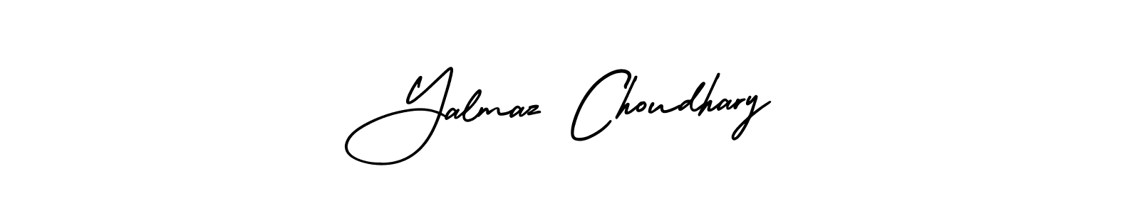 if you are searching for the best signature style for your name Yalmaz Choudhary. so please give up your signature search. here we have designed multiple signature styles  using AmerikaSignatureDemo-Regular. Yalmaz Choudhary signature style 3 images and pictures png