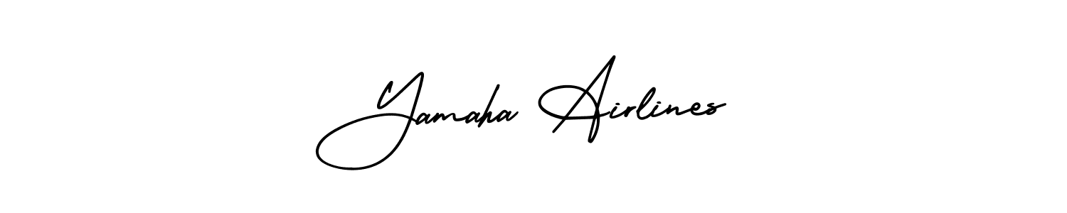 How to Draw Yamaha Airlines signature style? AmerikaSignatureDemo-Regular is a latest design signature styles for name Yamaha Airlines. Yamaha Airlines signature style 3 images and pictures png