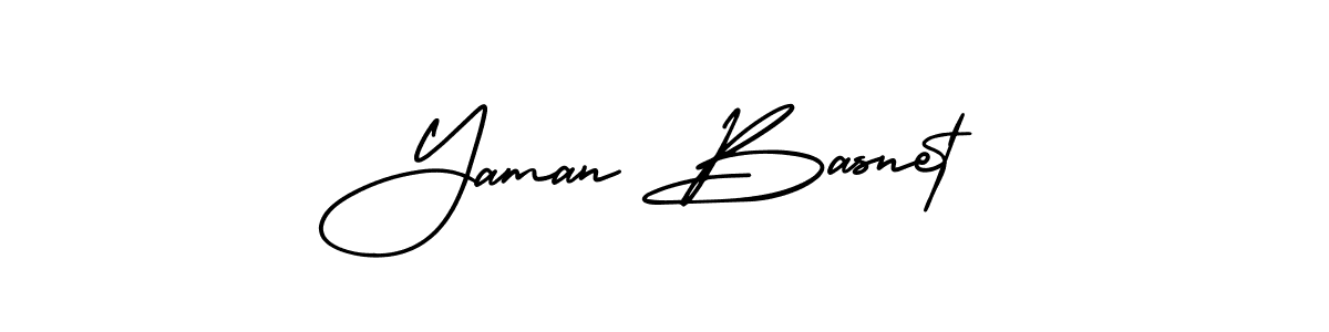 Design your own signature with our free online signature maker. With this signature software, you can create a handwritten (AmerikaSignatureDemo-Regular) signature for name Yaman Basnet. Yaman Basnet signature style 3 images and pictures png