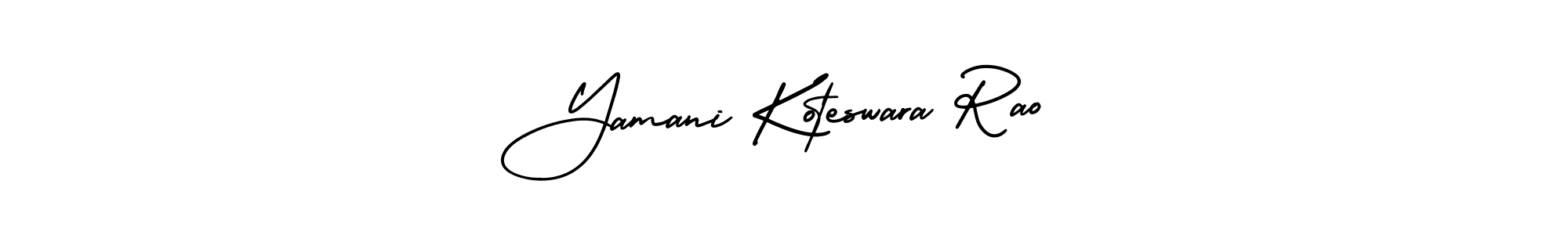 Create a beautiful signature design for name Yamani Koteswara Rao. With this signature (AmerikaSignatureDemo-Regular) fonts, you can make a handwritten signature for free. Yamani Koteswara Rao signature style 3 images and pictures png