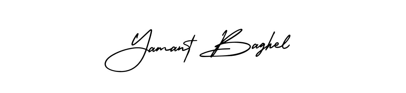 Make a beautiful signature design for name Yamant Baghel. Use this online signature maker to create a handwritten signature for free. Yamant Baghel signature style 3 images and pictures png