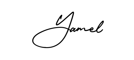 Make a beautiful signature design for name Yamel. Use this online signature maker to create a handwritten signature for free. Yamel signature style 3 images and pictures png