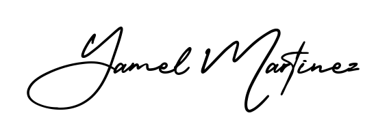 The AmerikaSignatureDemo-Regular font transforms the name Yamel Martinez into an executive sign with sharp precision and distinguished character. Yamel Martinez signature style 3 images and pictures png
