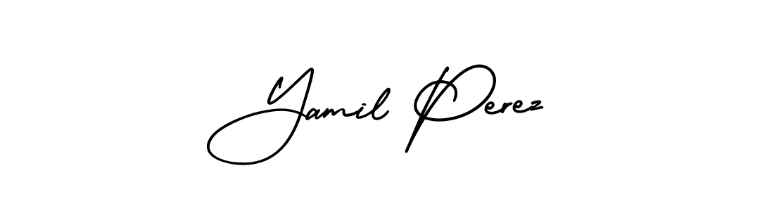 Make a short Yamil Perez signature style. Manage your documents anywhere anytime using AmerikaSignatureDemo-Regular. Create and add eSignatures, submit forms, share and send files easily. Yamil Perez signature style 3 images and pictures png
