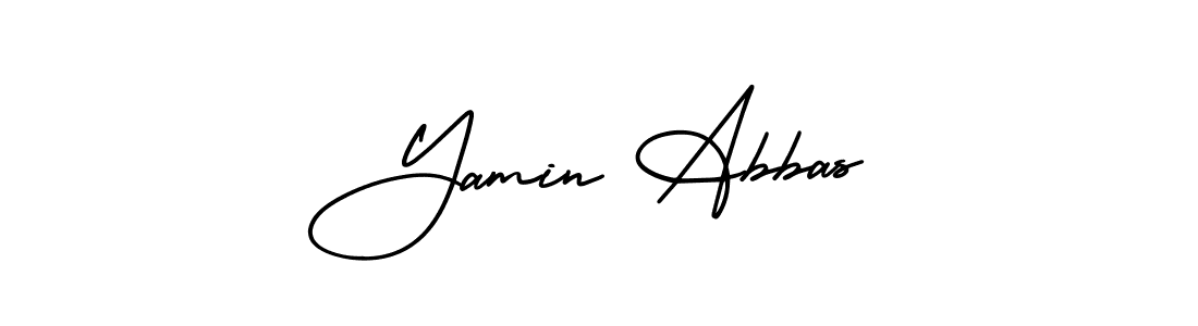 Use a signature maker to create a handwritten signature online. With this signature software, you can design (AmerikaSignatureDemo-Regular) your own signature for name Yamin Abbas. Yamin Abbas signature style 3 images and pictures png