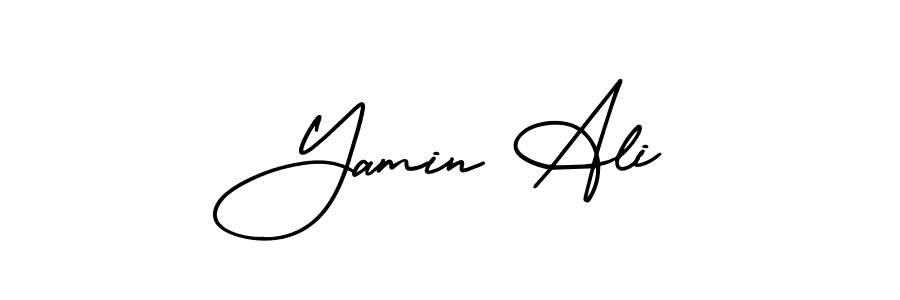 Make a beautiful signature design for name Yamin Ali. Use this online signature maker to create a handwritten signature for free. Yamin Ali signature style 3 images and pictures png