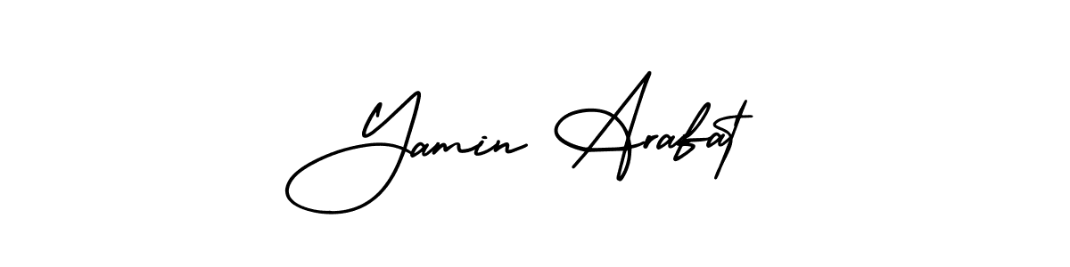 Make a beautiful signature design for name Yamin Arafat. With this signature (AmerikaSignatureDemo-Regular) style, you can create a handwritten signature for free. Yamin Arafat signature style 3 images and pictures png