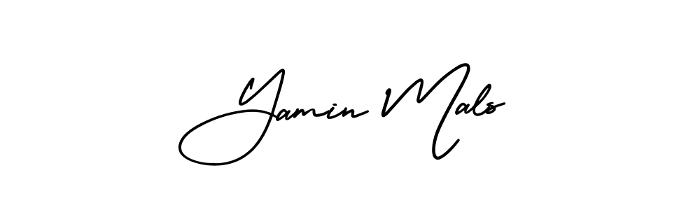 Similarly AmerikaSignatureDemo-Regular is the best handwritten signature design. Signature creator online .You can use it as an online autograph creator for name Yamin Mals. Yamin Mals signature style 3 images and pictures png