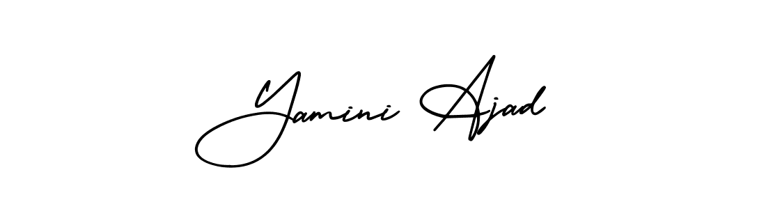 Make a beautiful signature design for name Yamini Ajad. With this signature (AmerikaSignatureDemo-Regular) style, you can create a handwritten signature for free. Yamini Ajad signature style 3 images and pictures png