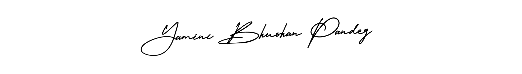 You should practise on your own different ways (AmerikaSignatureDemo-Regular) to write your name (Yamini Bhushan Pandey) in signature. don't let someone else do it for you. Yamini Bhushan Pandey signature style 3 images and pictures png