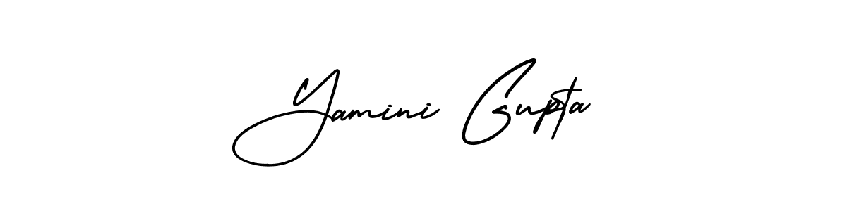 Make a beautiful signature design for name Yamini Gupta. Use this online signature maker to create a handwritten signature for free. Yamini Gupta signature style 3 images and pictures png