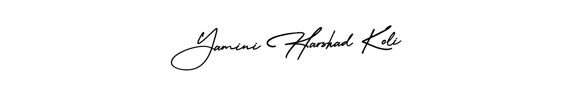 How to Draw Yamini Harshad Koli signature style? AmerikaSignatureDemo-Regular is a latest design signature styles for name Yamini Harshad Koli. Yamini Harshad Koli signature style 3 images and pictures png