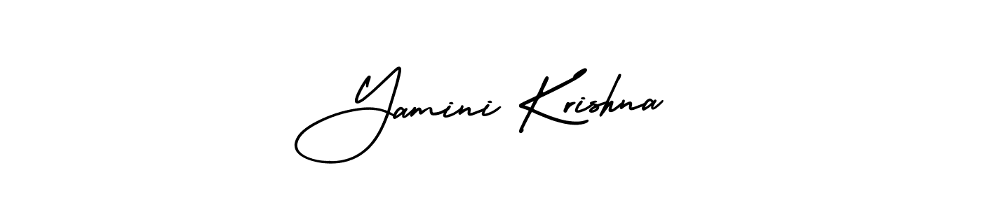 Yamini Krishna stylish signature style. Best Handwritten Sign (AmerikaSignatureDemo-Regular) for my name. Handwritten Signature Collection Ideas for my name Yamini Krishna. Yamini Krishna signature style 3 images and pictures png