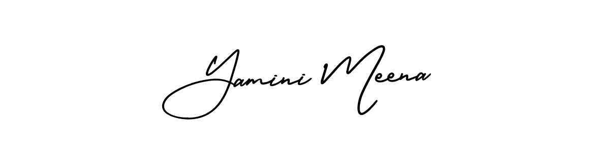 Use a signature maker to create a handwritten signature online. With this signature software, you can design (AmerikaSignatureDemo-Regular) your own signature for name Yamini Meena. Yamini Meena signature style 3 images and pictures png