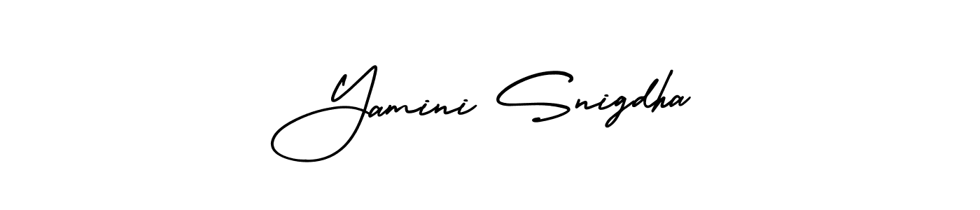 Also we have Yamini Snigdha name is the best signature style. Create professional handwritten signature collection using AmerikaSignatureDemo-Regular autograph style. Yamini Snigdha signature style 3 images and pictures png
