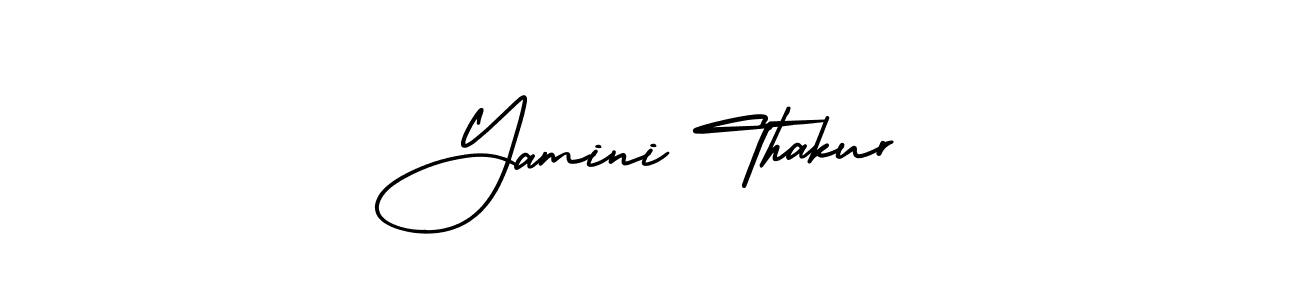 How to make Yamini Thakur signature? AmerikaSignatureDemo-Regular is a professional autograph style. Create handwritten signature for Yamini Thakur name. Yamini Thakur signature style 3 images and pictures png