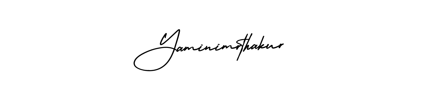 Use a signature maker to create a handwritten signature online. With this signature software, you can design (AmerikaSignatureDemo-Regular) your own signature for name Yaminimrthakur. Yaminimrthakur signature style 3 images and pictures png