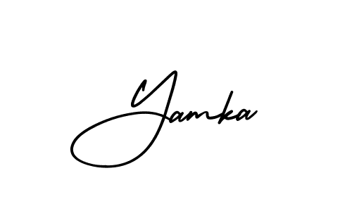 Check out images of Autograph of Yamka name. Actor Yamka Signature Style. AmerikaSignatureDemo-Regular is a professional sign style online. Yamka signature style 3 images and pictures png