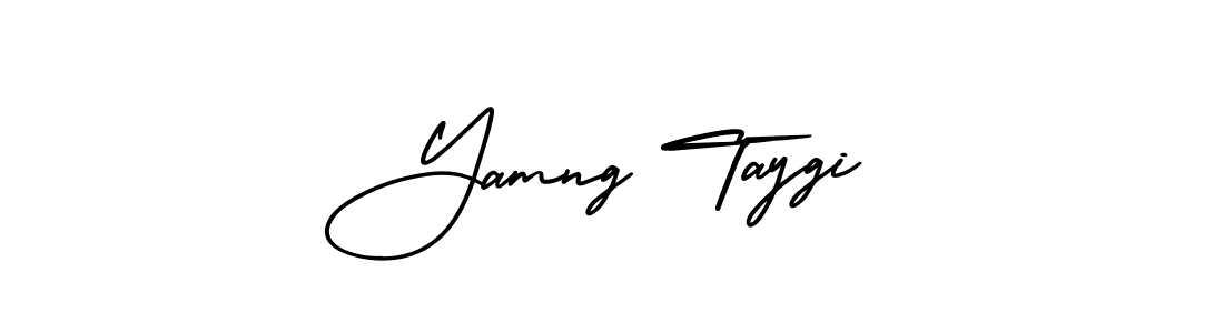 It looks lik you need a new signature style for name Yamng Taygi. Design unique handwritten (AmerikaSignatureDemo-Regular) signature with our free signature maker in just a few clicks. Yamng Taygi signature style 3 images and pictures png