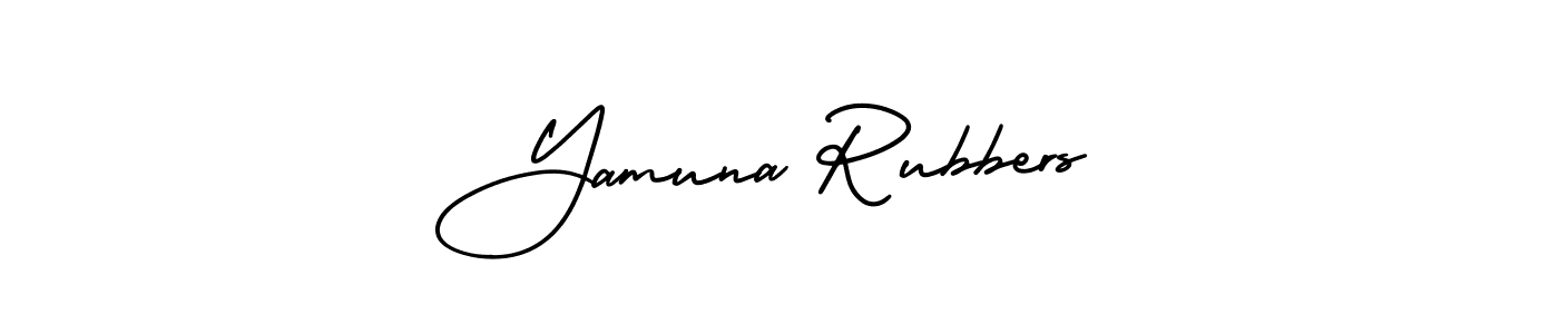 Similarly AmerikaSignatureDemo-Regular is the best handwritten signature design. Signature creator online .You can use it as an online autograph creator for name Yamuna Rubbers. Yamuna Rubbers signature style 3 images and pictures png