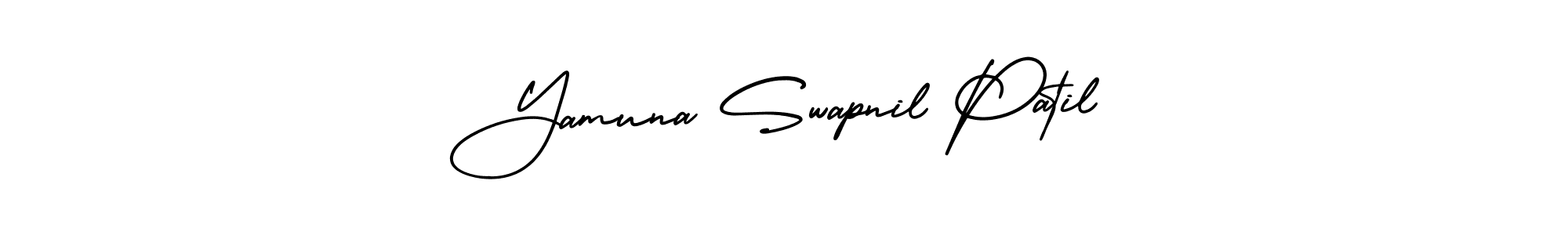 Use a signature maker to create a handwritten signature online. With this signature software, you can design (AmerikaSignatureDemo-Regular) your own signature for name Yamuna Swapnil Patil. Yamuna Swapnil Patil signature style 3 images and pictures png