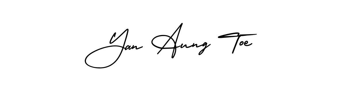 How to Draw Yan Aung Toe signature style? AmerikaSignatureDemo-Regular is a latest design signature styles for name Yan Aung Toe. Yan Aung Toe signature style 3 images and pictures png