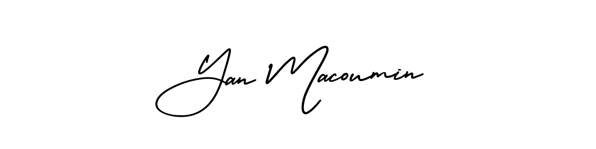 Best and Professional Signature Style for Yan Macoumin. AmerikaSignatureDemo-Regular Best Signature Style Collection. Yan Macoumin signature style 3 images and pictures png