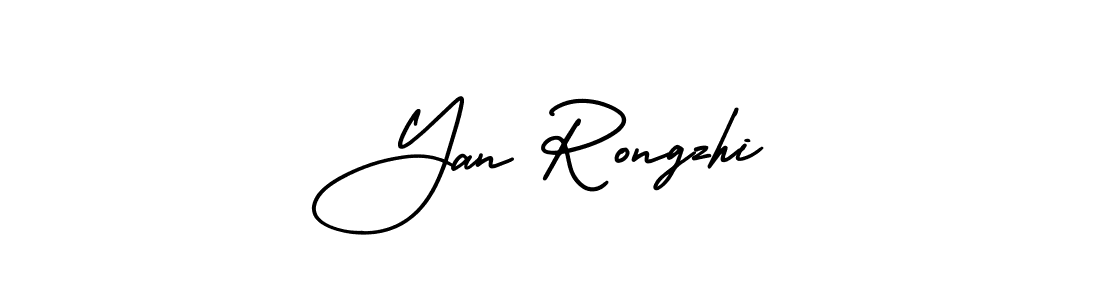 It looks lik you need a new signature style for name Yan Rongzhi. Design unique handwritten (AmerikaSignatureDemo-Regular) signature with our free signature maker in just a few clicks. Yan Rongzhi signature style 3 images and pictures png