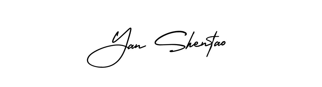 Also You can easily find your signature by using the search form. We will create Yan Shentao name handwritten signature images for you free of cost using AmerikaSignatureDemo-Regular sign style. Yan Shentao signature style 3 images and pictures png