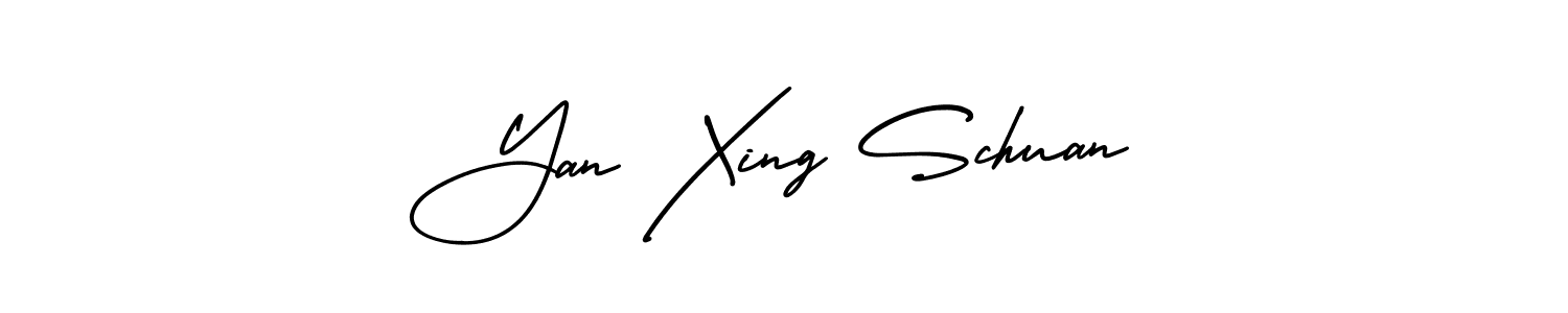Use a signature maker to create a handwritten signature online. With this signature software, you can design (AmerikaSignatureDemo-Regular) your own signature for name Yan Xing Schuan. Yan Xing Schuan signature style 3 images and pictures png