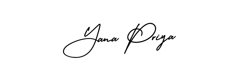 Design your own signature with our free online signature maker. With this signature software, you can create a handwritten (AmerikaSignatureDemo-Regular) signature for name Yana Priya. Yana Priya signature style 3 images and pictures png