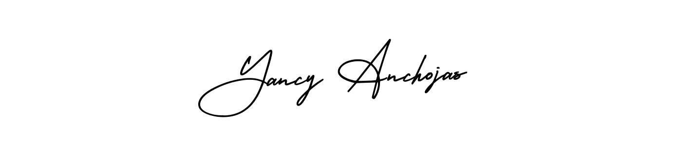It looks lik you need a new signature style for name Yancy Anchojas. Design unique handwritten (AmerikaSignatureDemo-Regular) signature with our free signature maker in just a few clicks. Yancy Anchojas signature style 3 images and pictures png