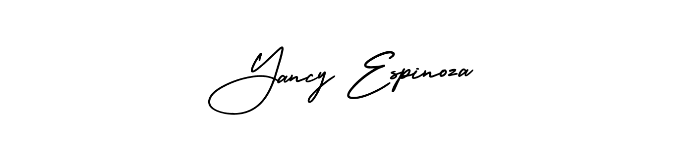 Make a beautiful signature design for name Yancy Espinoza. With this signature (AmerikaSignatureDemo-Regular) style, you can create a handwritten signature for free. Yancy Espinoza signature style 3 images and pictures png