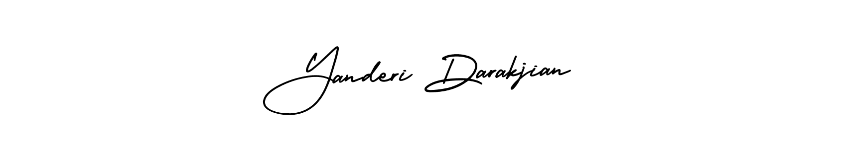 Similarly AmerikaSignatureDemo-Regular is the best handwritten signature design. Signature creator online .You can use it as an online autograph creator for name Yanderi Darakjian. Yanderi Darakjian signature style 3 images and pictures png